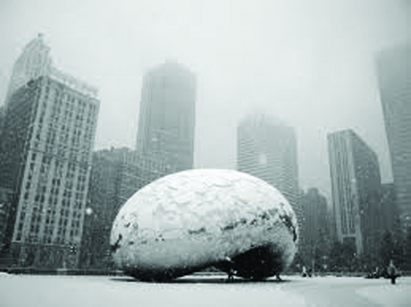 Cloud Gate, ( stainless steel, 1006 x 2012 x 1280 cm, Millennium Park, Chicago),  Anish Kapoor, 2004.jpg
