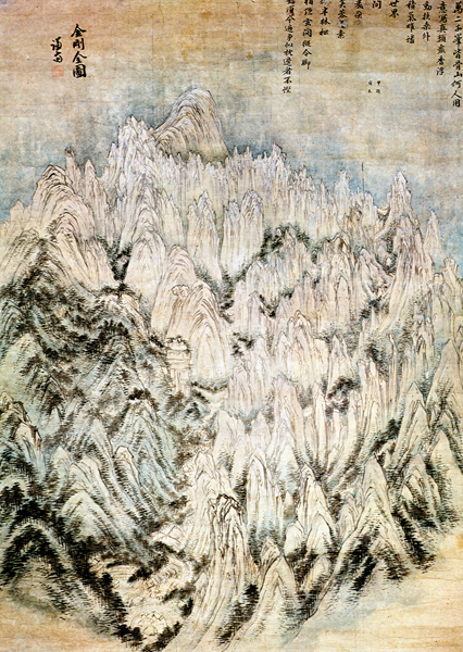 금강전도, 정선, 1734년, 리움미술관 소장.jpg