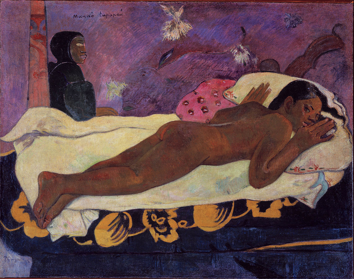 8Paul Gauguin, Spirit of the Dead Watching, 1892 (아내 테후라).jpg