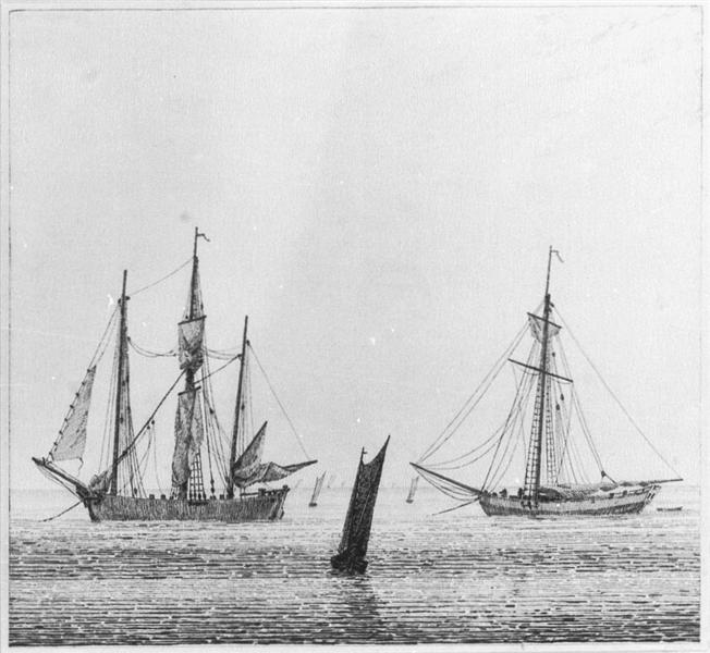 Caspar David Friedrich, Sea with ships, 1826.jpg