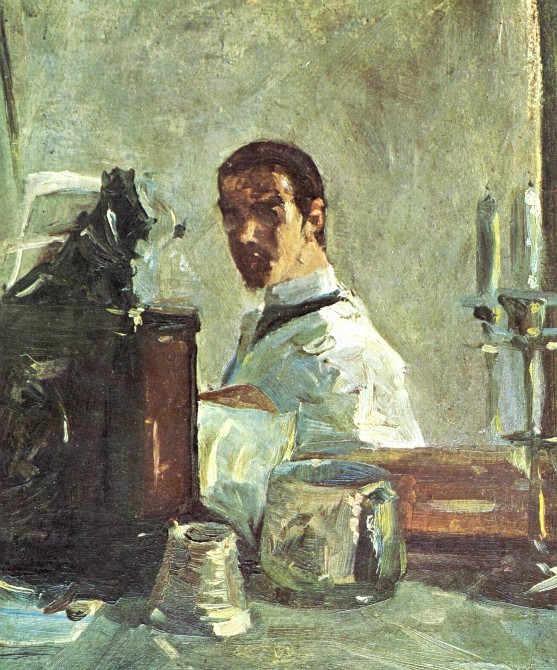 앙리 드 툴루즈-로트렉, 거울앞에 선 자화상, 1882-83.jpg