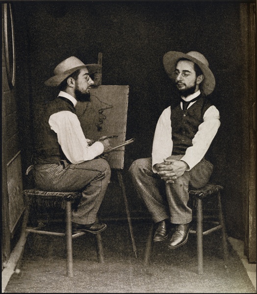 Maurice Guibert, Henri de Toulouse-Lautrec as Artist and Model, 1900경.jpg