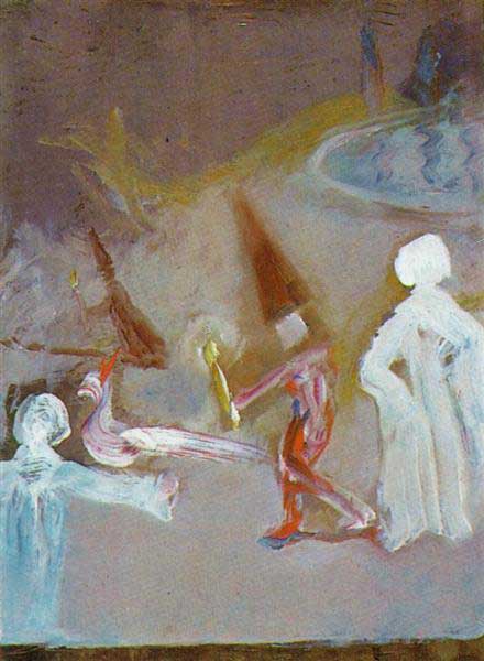 살바도르 달리, Figures (Scene after Goya), 1981.jpg