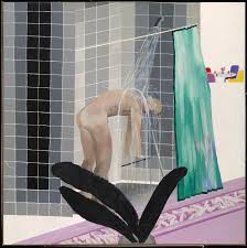 David Hockney, Man in shower in Beverly Hills, 1964.jpg