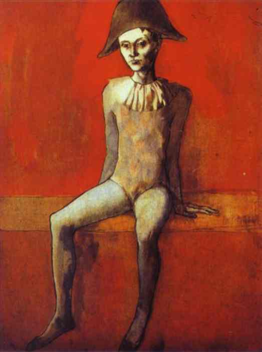 Harlequin Sitting on a Red Couch, Pablo Picasso, 1905.jpg