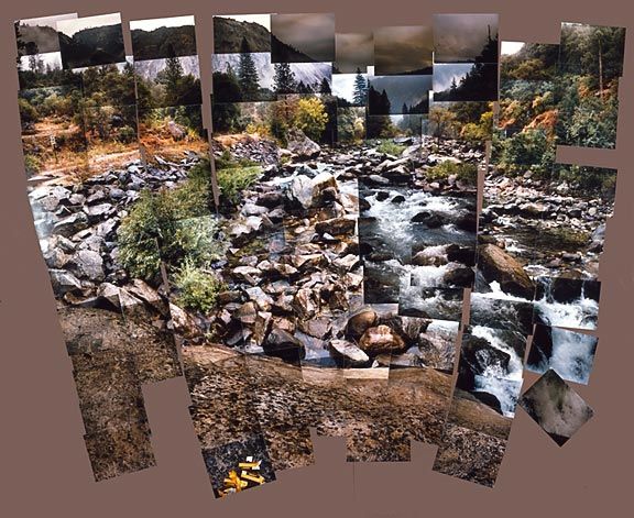 David Hockney, Merced River, Yosemity Valley, 1982, photographic collage, edition20.jpg