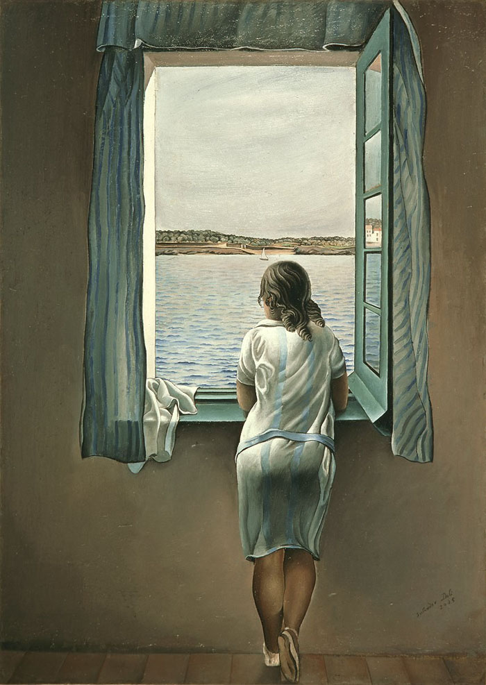 Salvador Dali, Figure at a Window I, 1925.jpg