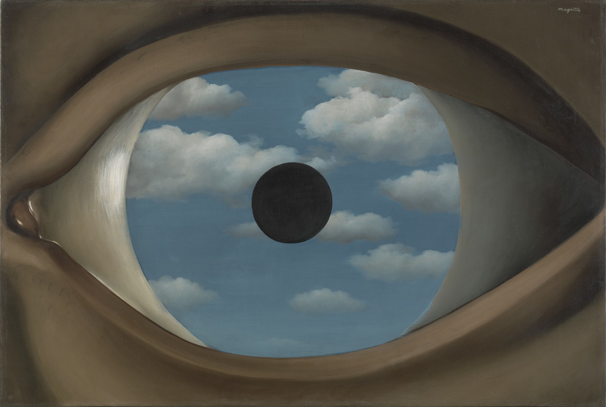 René Magritte, The False Mirror Paris, 1929.jpg